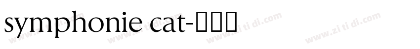 symphonie cat字体转换